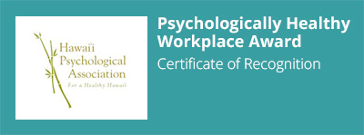 Certificate of Recognition, Psychologically Healthy Workplace Awards
